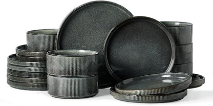 Famiware Star Plates and Bowls Sets, Chip & Scratch Resistant. Microwave & by Famiware