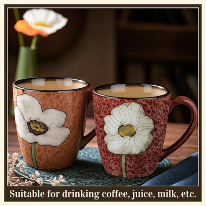 Maxdot 12oz Ceramic Coffee Mugs, Glazing Process Coffee Cup - Image 4