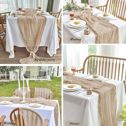 IVAPUPU Nude Table Runner 120 Inches - Image 6
