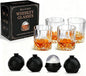 BELLAFORTE Whiskey Glasses, Old Fashioned Glass Set of 8 – 4 Bourbon Glasses + by BELLAFORTE