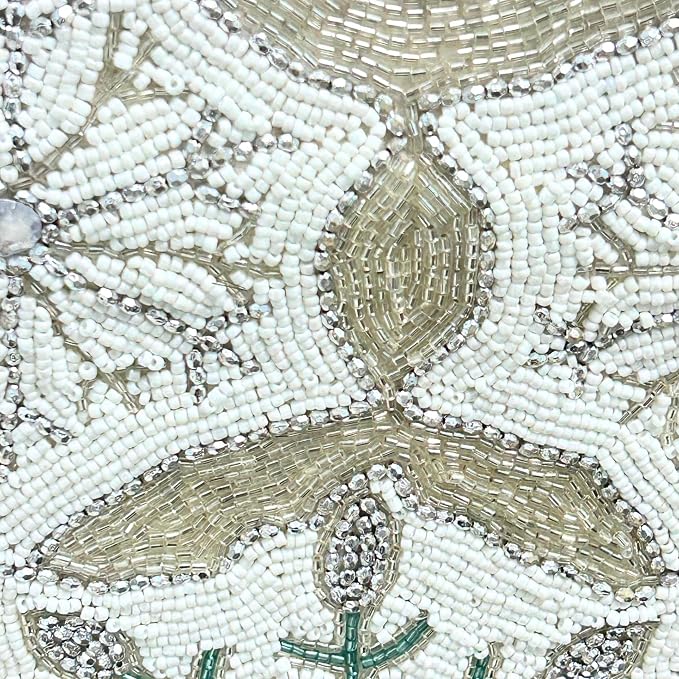 ALPHA Living HOME 36-Inch Beaded Table Runner, Glitz Decorative Runner - Image 6