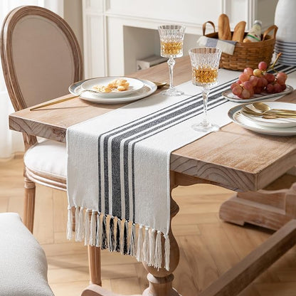 Boho Table Runner for Modern Farmhouse Decor, Dining Table décor 13 x 90 Inch - Image 2