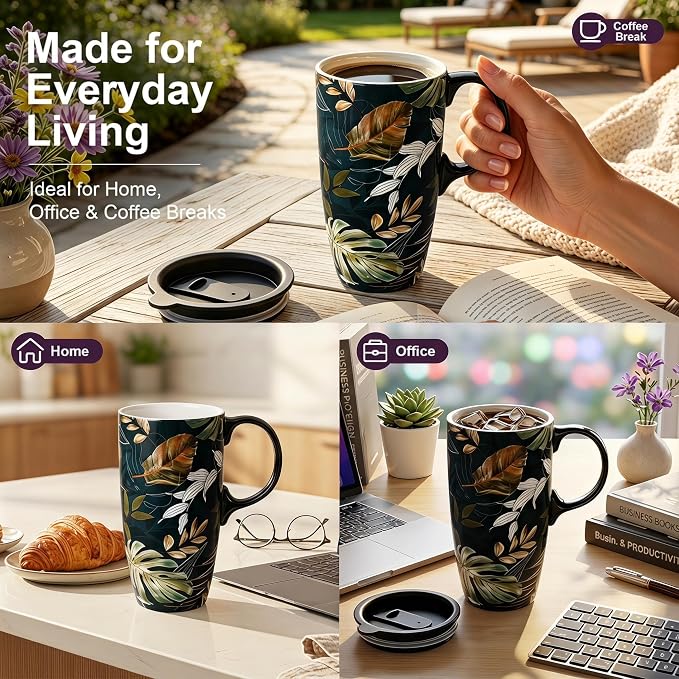 Topadorn 17oz Ceramic Travel Mug - Image 4