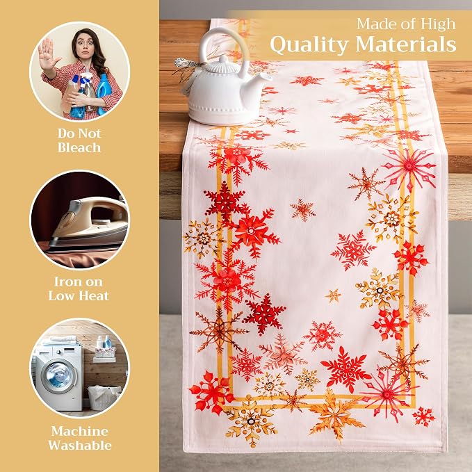 Maison d' Hermine Table Runner 100% Cotton 14.50" x 72" | Table Runners 72 - Image 3