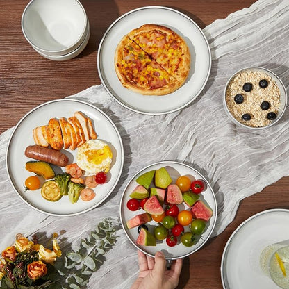 24 Piece Stoneware Dinnerware Set - Image 5