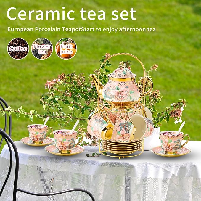 20 Pieces Porcelain Tea Set - Image 5
