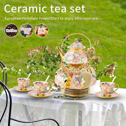 20 Pieces Porcelain Tea Set - Image 5