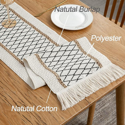 Table Runner Linear End, Boho Style - Image 3
