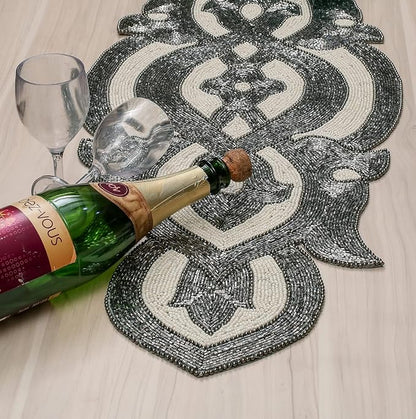 Lightnpro Beaded Table Runner Elegant Infinity Design - Image 6
