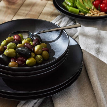 Porto by Stone Lain Semplice 12-Piece Premium Kitchen & Dining Dinnerware Set - Image 4