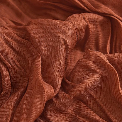 Asee'm 3pcs Terracotta Fall Cheesecloth Table Runner 10FT Boho Burnt Orange | - Image 5