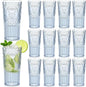 Wiwiqing 20oz Vintage Plastic Ribbed Tumblers Set of 12, Baby Shower, Birthday by Wiwiqing