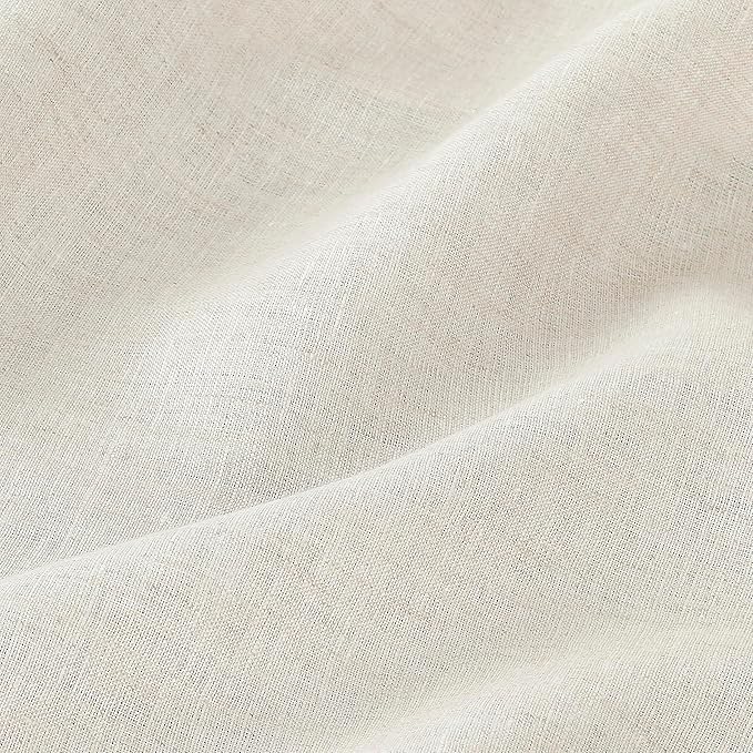 D'Moksha Homes Linen Tablecloth for Rectangle Tables 60 x 156 Inch - 100% Pure Linen Light Natural Tablecloth - Machine Washable Table Cloth for Valentines, Spring, Easter