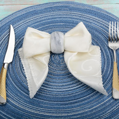 Napkin Rings, Marble Napkin Holder - Image 3