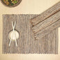 Natural Jute & Brown Placemats, 13x19 Inch Dining Table Placemats by ChardinHome