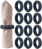 Cane Woven Napkin Rings, durable plastic core, 2.25x2.25x0.5 in, bohemian by CLEENTABLE
