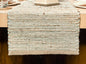 Natural Jute Table Runner, 13x90 Inch, Sage Green-White | Vintage Boho Rustic by ChardinHome