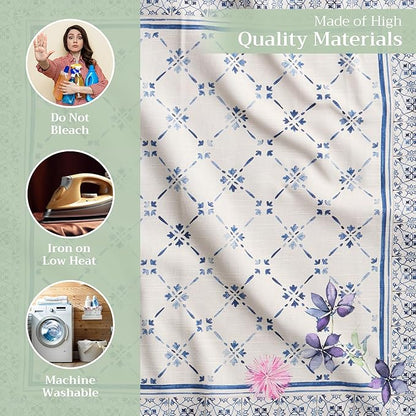 Maison d' Hermine Cloth Napkins Set of 4 100% Cotton Everyday Reusable Square Napkins Cloth Washable Dinner Party Wedding Restaurant Valentines Day Decorations Spring/Summer (Faience, 20" x 20")