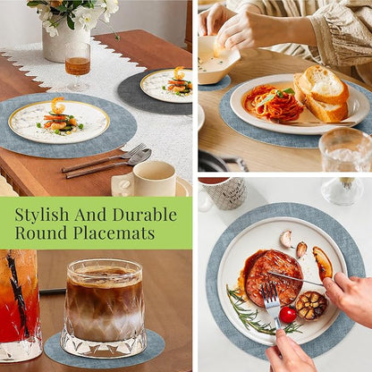 Fyvva Placemats Set of 6, Stain & Scratch Resistant, - Image 7