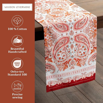 Maison d' Hermine Table Runner 100% Cotton 14.50" x 72" | Table Runners 72 - Image 2