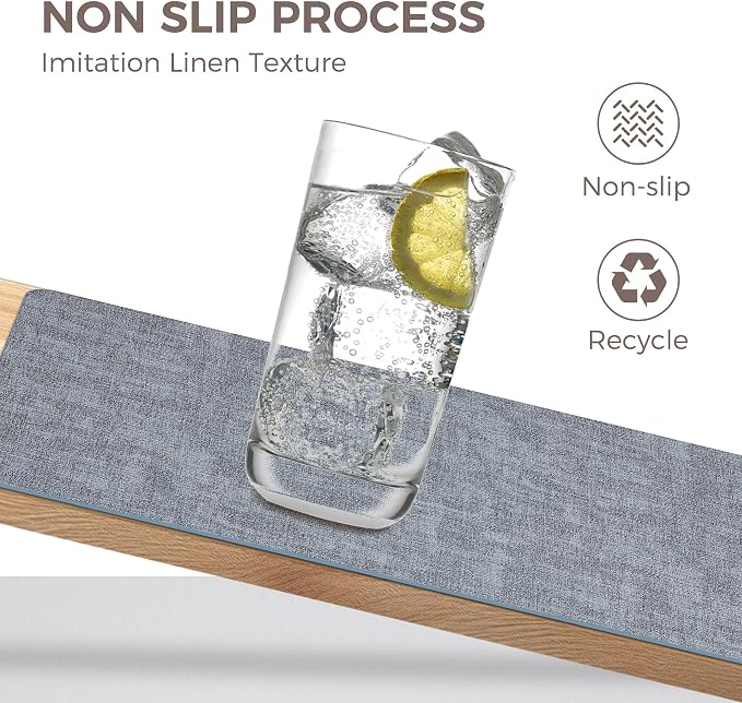 NCUE Vinyl Placemats Set of 8, Heat Resistant, Nonslip Faux Leather Waterproof - Image 3