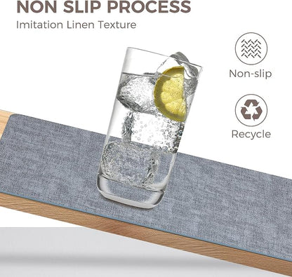 NCUE Vinyl Placemats Set of 6, Heat Resistant, Nonslip Faux Leather Waterproof - Image 3