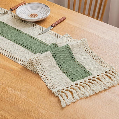 Cotton Farmhouse Table Runner - Image 4