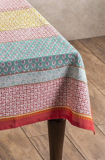 Maison d' Hermine Table Cloth Rectangle Table 100% Cotton 54 x 72 Inches Tablecloth Reusable Decorative for Dining Room Farmhouse Home Valentines Day Decorations Spring Summer - Provence