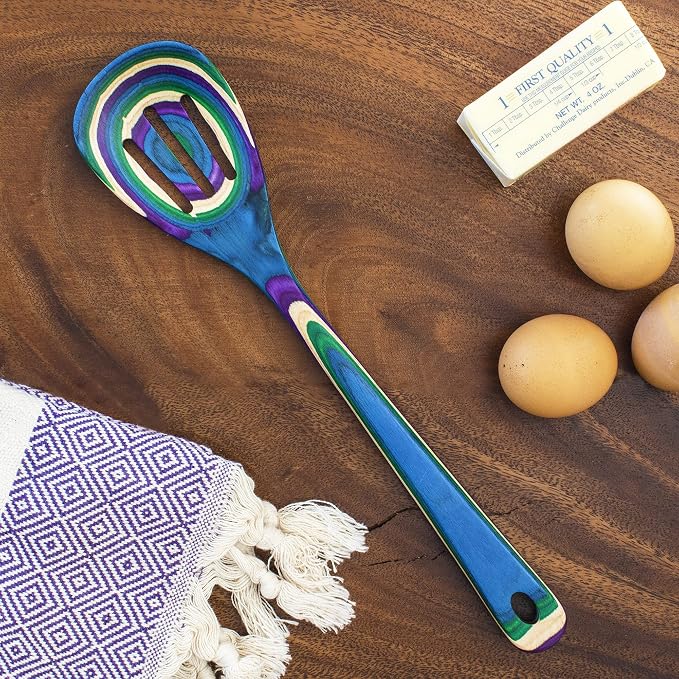 Totally Bamboo Baltique Mumbai Collection 12-1/2" Wooden Cooking Spoon - Image 2