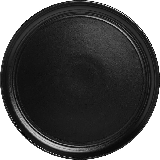 Double Line 10.5" Dinner Plate, Matte Black - Image 7