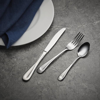 Oneida Satin Sand Dune 20-Piece 18/0 Stainless Steel Silverware Set - Image 7
