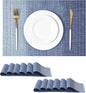 Leetaltree Gradient Blue Woven Placemats Set of 12 by Leetaltree-ArtatEveryTable
