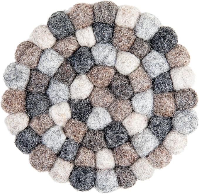 Round Felt Ball Coasters - Image 4