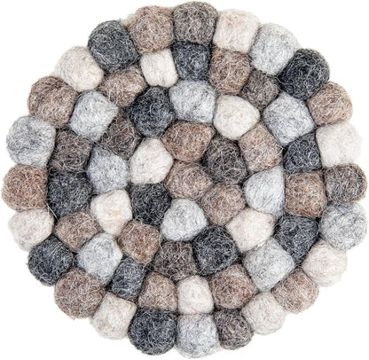 Round Felt Ball Coasters - Image 4