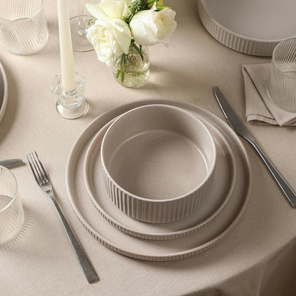 Stone Lain Haven 12-Piece Dinnerware Set, Includes 4 Dinner Plates, 4 Salad - Image 5