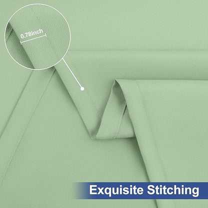 homing 2 Pack Rectangle Table Cloth, Elastic Fitted Fabric Tablecloth Fits for 4 Foot Folding Tables, Washable Table Cover for Picnic, Camping, Indoor & Outdoor (Green, 24" x 48")