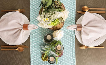 DII Woven Basics Collection 100% Cotton Knit Table Runner - Image 6