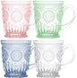 Multi-colored 10oz Glass Mugs by Yungala