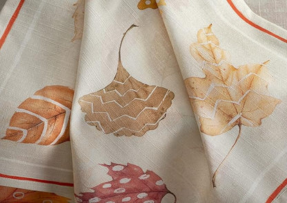 Maison d' Hermine Cloth Napkins Set of 4 100% Cotton for Thanksgiving Christmas Decorations Everyday Reusable Square Fall Napkins Cloth Washable Dinner Party (Colours of Autumn, 20"x20")