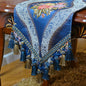 Extra Luxury Velvet Blue Table Runner 120 Inches Long by NYSMXF