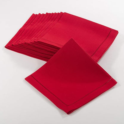 SARO LIFESTYLE Hemstitched Border Dinner Napkin by SaroLifestyle