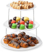 Masirs Collapsible 3-Tier Party Tray: Decorative Design Folds by Masirs