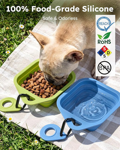 Pecute 2 Pack Foldable Dog Bowls - Image 5