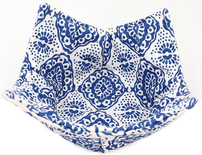 Cotton Microwavable Bowl Cozy, Microwave-Safe Hot Bowl Holders, Soup Bowl Cozy - Image 2