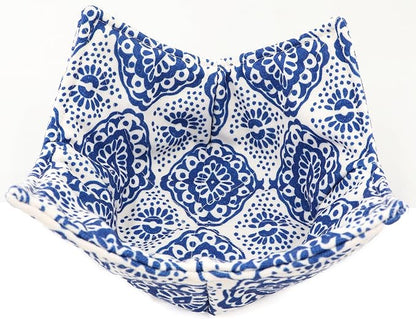 Cotton Microwavable Bowl Cozy, Microwave-Safe Hot Bowl Holders, Soup Bowl Cozy - Image 2