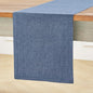 Solino Home 100% Pure Linen Table Runner Blue Denim, Athena 14 x 156 in | Table by SolinoHome