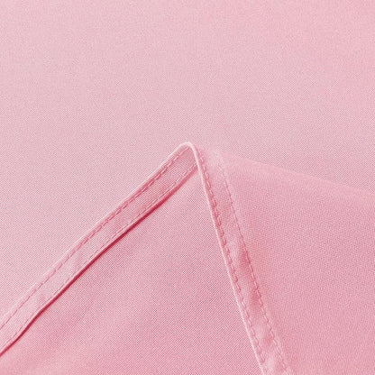 sancua Rectangle Tablecloth - 70 x 70 Inch - Stain and Wrinkle Resistant Washable Polyester Table Cloth, Decorative Fabric Table Cover for Dining Tables, Buffet Parties and Camping, Pink