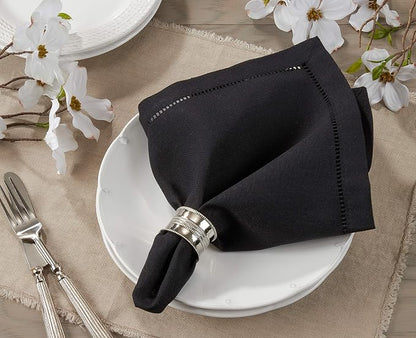 SARO LIFESTYLE Hemstitched Border Dinner Napkin - Image 3