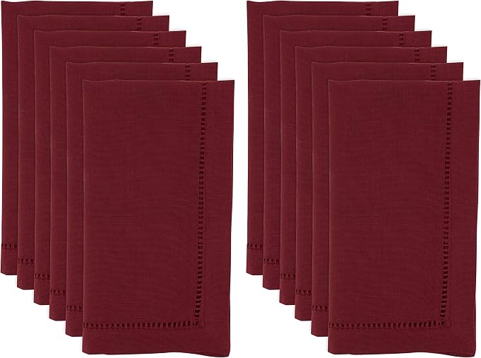 SARO LIFESTYLE Hemstitched Border Dinner Napkin - Image 3