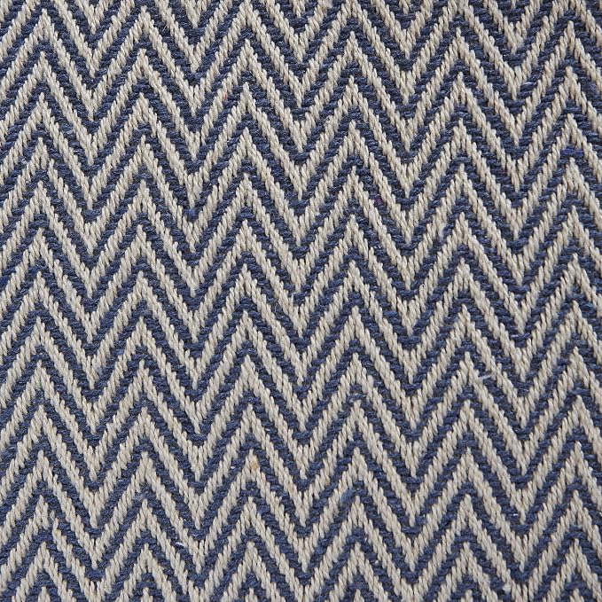 DII Woven Basic Tabletop Collection Chevron Table Runner, French Blue - Image 2